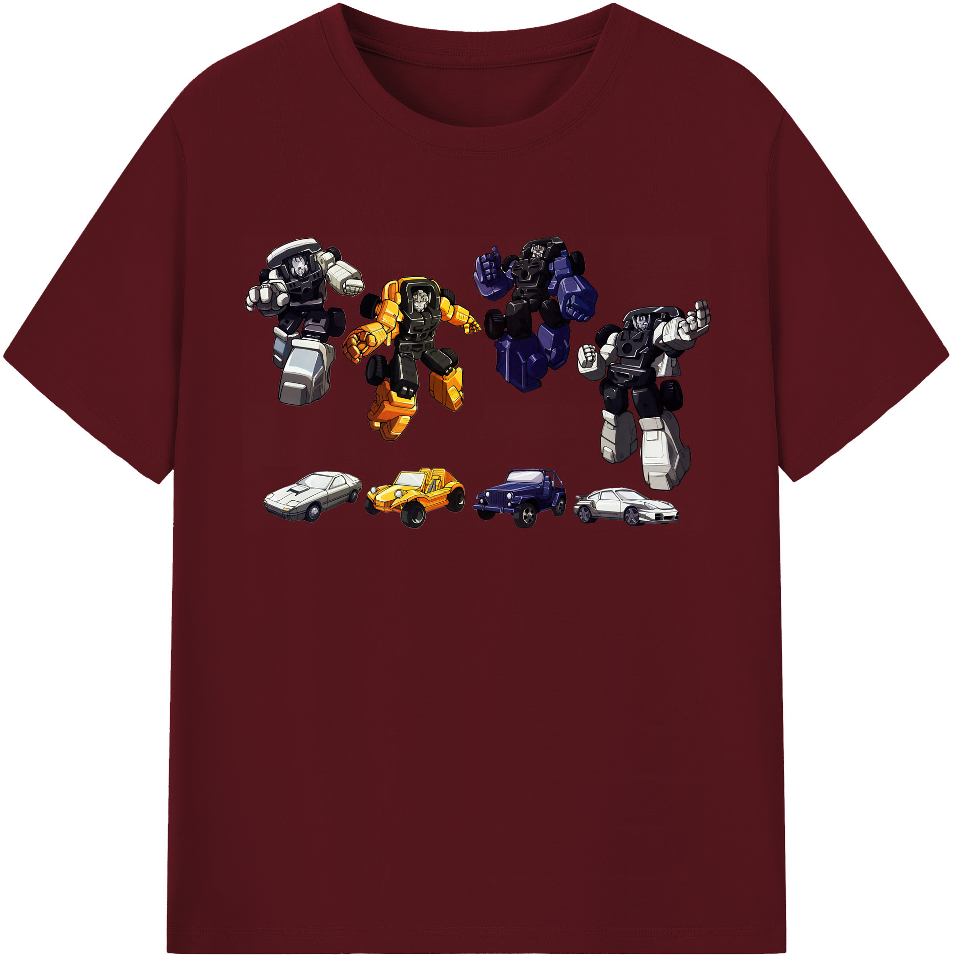 （画像用） Transformers トランスフォーマー 綿100％半袖Tシャツ（フロントプリント）